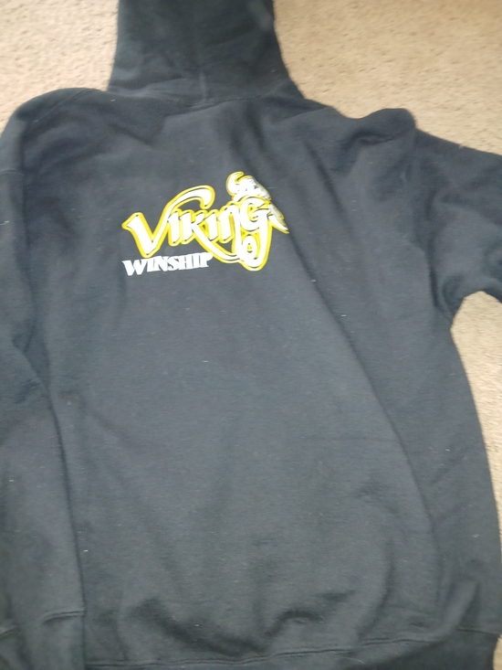 Other - Viking Winship Black Hoodie with Yellow Logo